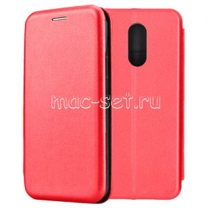 Чехол-книжка кожаный для Xiaomi Redmi 5 (красный) Fashion Case