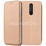 Чехол-книжка кожаный для Xiaomi Redmi 8 (розовый) Fashion Case