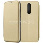 Чехол-книжка кожаный для Xiaomi Redmi 8 (золотистый) Fashion Case