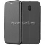 Чехол-книжка кожаный для Xiaomi Redmi 8A (черный) Fashion Case