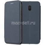 Чехол-книжка кожаный для Xiaomi Redmi 8A (синий) Fashion Case