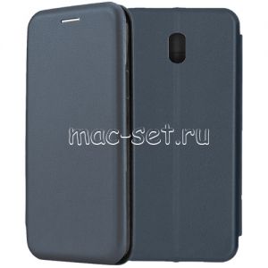 Чехол-книжка кожаный для Xiaomi Redmi 8A (синий) Fashion Case