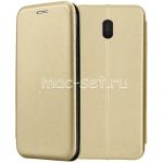 Чехол-книжка кожаный для Xiaomi Redmi 8A (золотистый) Fashion Case