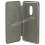Чехол-книжка кожаный для Xiaomi Redmi Note 4 (серый) Fashion Case