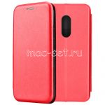 Чехол-книжка кожаный для Xiaomi Redmi Note 4 (красный) Fashion Case