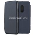 Чехол-книжка кожаный для Xiaomi Redmi Note 4x (синий) Fashion Case