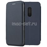 Чехол-книжка кожаный для Xiaomi Redmi Note 4 (синий) Fashion Case