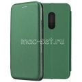 Чехол-книжка кожаный для Xiaomi Redmi Note 4x (зеленый) Fashion Case