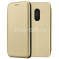Чехол-книжка кожаный для Xiaomi Redmi Note 4x (золотистый) Fashion Case