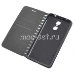 Чехол-книжка кожаный для Xiaomi Redmi Note 4X (черный) Book Case New