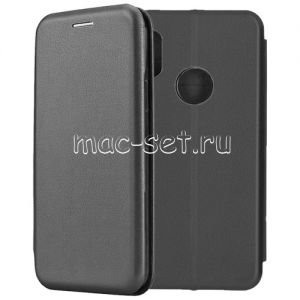 Чехол-книжка кожаный для Xiaomi Redmi Note 5 / Pro (черный) Fashion Case