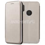 Чехол-книжка кожаный для Xiaomi Redmi Note 5 / Pro (серый) Fashion Case