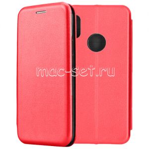Чехол-книжка кожаный для Xiaomi Redmi Note 5 / Pro (красный) Fashion Case