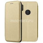 Чехол-книжка кожаный для Xiaomi Redmi Note 5 / Pro (золотистый) Fashion Case