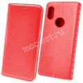 Чехол-книжка кожаный для Xiaomi Redmi Note 5 / Pro (красный) Book Case New