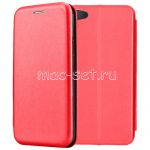 Чехол-книжка кожаный для Xiaomi Redmi Note 5A (красный) Fashion Case