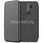 Чехол-книжка кожаный для Xiaomi Redmi Note 8 Pro (черный) Fashion Case