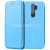 Чехол-книжка кожаный для Xiaomi Redmi Note 8 Pro (голубой) Fashion Case