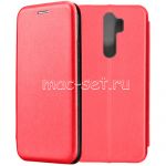 Чехол-книжка кожаный для Xiaomi Redmi Note 8 Pro (красный) Fashion Case