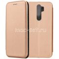 Чехол-книжка кожаный для Xiaomi Redmi Note 8 Pro (розовый) Fashion Case