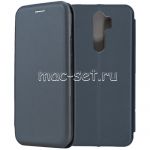 Чехол-книжка кожаный для Xiaomi Redmi Note 8 Pro (синий) Fashion Case