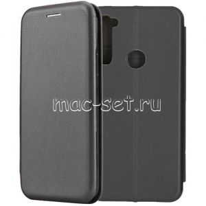 Чехол-книжка кожаный для Xiaomi Redmi Note 8 (черный) Fashion Case