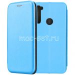 Чехол-книжка кожаный для Xiaomi Redmi Note 8 (голубой) Fashion Case