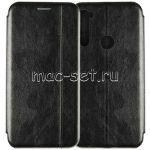 Чехол-книжка кожаный для Xiaomi Redmi Note 8T (черный) Retro Case