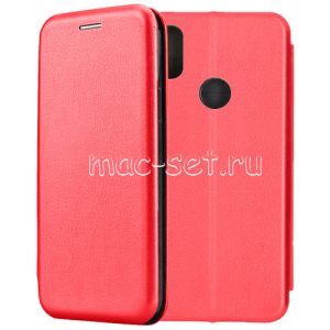 Чехол-книжка кожаный для Xiaomi Redmi S2 (красный) Fashion Case