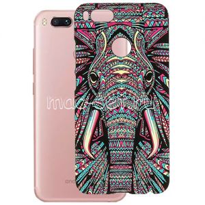 Чехол-накладка пластиковый для Xiaomi Mi A1 / Mi5x [флуоресцентный принт] Luxo Animals (Слон 10)