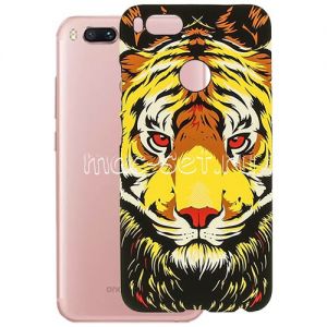 Чехол-накладка пластиковый для Xiaomi Mi A1 / Mi5x [флуоресцентный принт] Luxo Animals (Тигр A2)