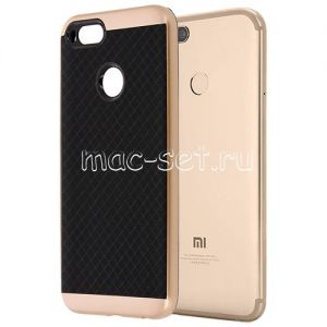 Чехол-накладка для Xiaomi Mi A1 / Mi5x [решетка] Hybrid (розовый)
