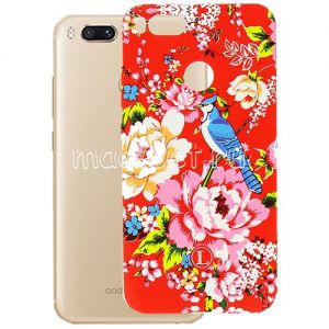 Чехол-накладка силиконовый для Xiaomi Mi A1 / Mi5x с принтом Luxo Flowers (H7)