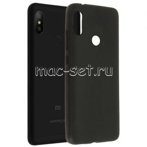 Чехол-накладка силиконовый для Xiaomi Mi A2 Lite (черный 1.2мм)