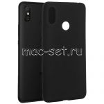 Чехол-накладка силиконовый для Xiaomi Mi Max 3 (черный 1.0мм) матовый
