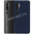 Чехол-накладка силиконовый для Xiaomi Mi Note 10 / 10 Pro (синий 1.0мм) матовый
