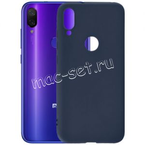 Чехол-накладка силиконовый для Xiaomi Mi Play (синий 1.0 мм) матовый