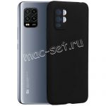 Чехол-накладка силиконовый для Xiaomi Mi 10 Lite (черный 1.0мм) матовый