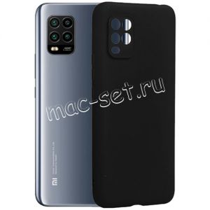 Чехол-накладка силиконовый для Xiaomi Mi 10 Lite (черный 1.0мм) матовый