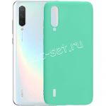 Чехол-накладка силиконовый для Xiaomi Mi 9 Lite (бирюзовый 1.0мм) матовый