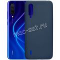 Чехол-накладка силиконовый для Xiaomi Mi 9 Lite (синий 1.0мм) матовый