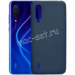 Чехол-накладка силиконовый для Xiaomi Mi 9 Lite (синий 1.0мм) матовый