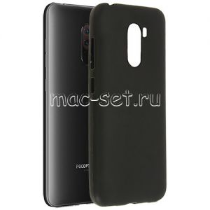 Чехол-накладка силиконовый для Xiaomi Pocophone F1 (черный 1.2мм)