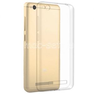 Чехол-накладка силиконовый для Xiaomi Redmi 4A (прозрачный 1.0мм)