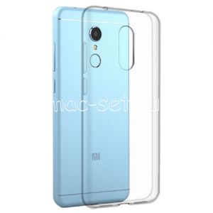 Чехол-накладка силиконовый для Xiaomi Redmi 5 (прозрачный 1.0мм)