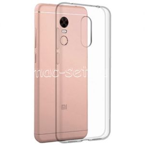 Чехол-накладка силиконовый для Xiaomi Redmi 5 Plus (прозрачный 1.0мм)