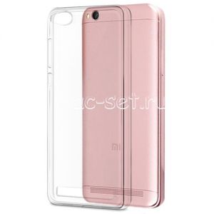 Чехол-накладка силиконовый для Xiaomi Redmi 5A (прозрачный 0.5мм)