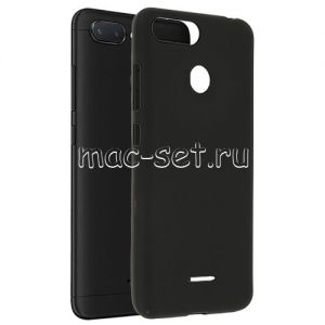 Чехол-накладка силиконовый для Xiaomi Redmi 6 (черный 1.2мм)