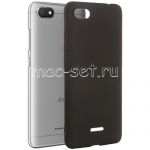 Чехол-накладка силиконовый для Xiaomi Redmi 6A (черный 1.0мм) матовый