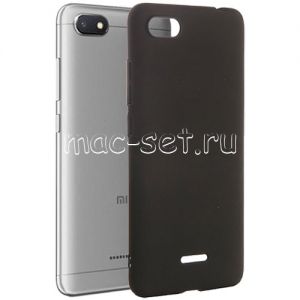 Чехол-накладка силиконовый для Xiaomi Redmi 6A (черный 1.0мм) матовый